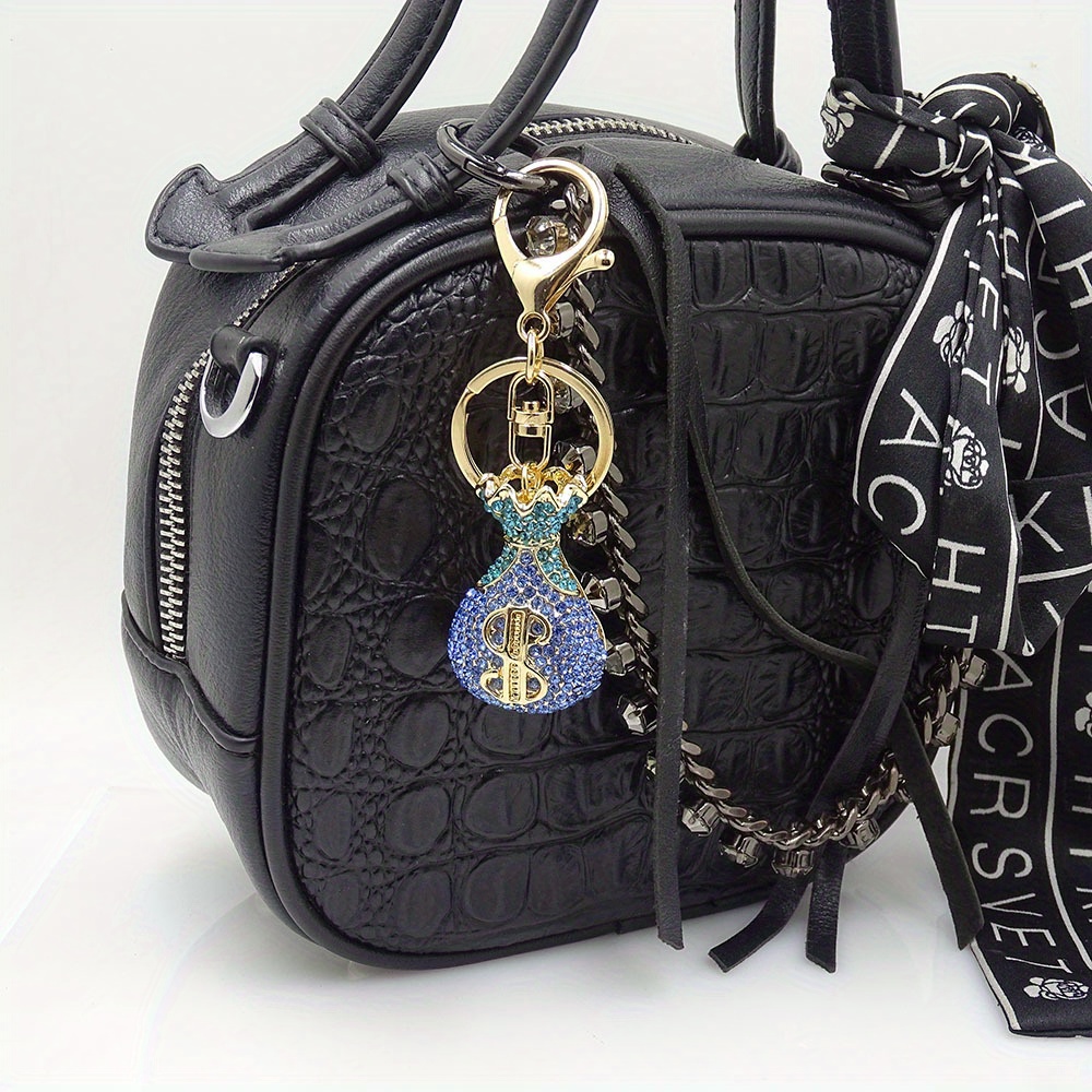 BeShiny Cute Perfume Keychains for Women Girls Rhinestone Car Key Chain Ring Purse Bag Handbag Wallet Charms Gifts