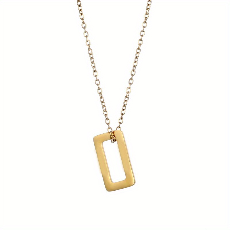 Square name deals necklace