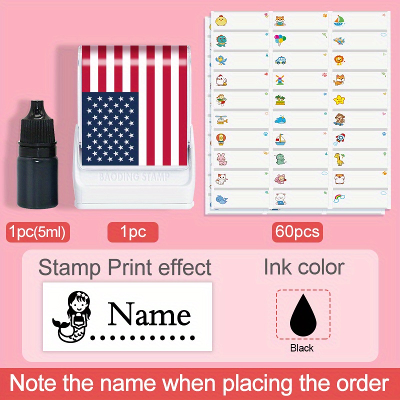 Name Stamp for Clothes Kids,Clothes Stamp Label Kids,Personalised Clothes  Name Stamp,Customized Kids Uniform Clothing Name Stamp,School Uniform Name  Stamp Waterproof : : Stationery & Office Supplies