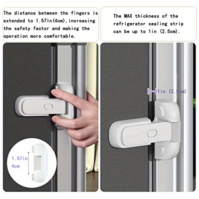 1pc Safety Refrigerator Fridge Freezer Door Lock, Latch Catch - Tools &  Home Improvement - Temu