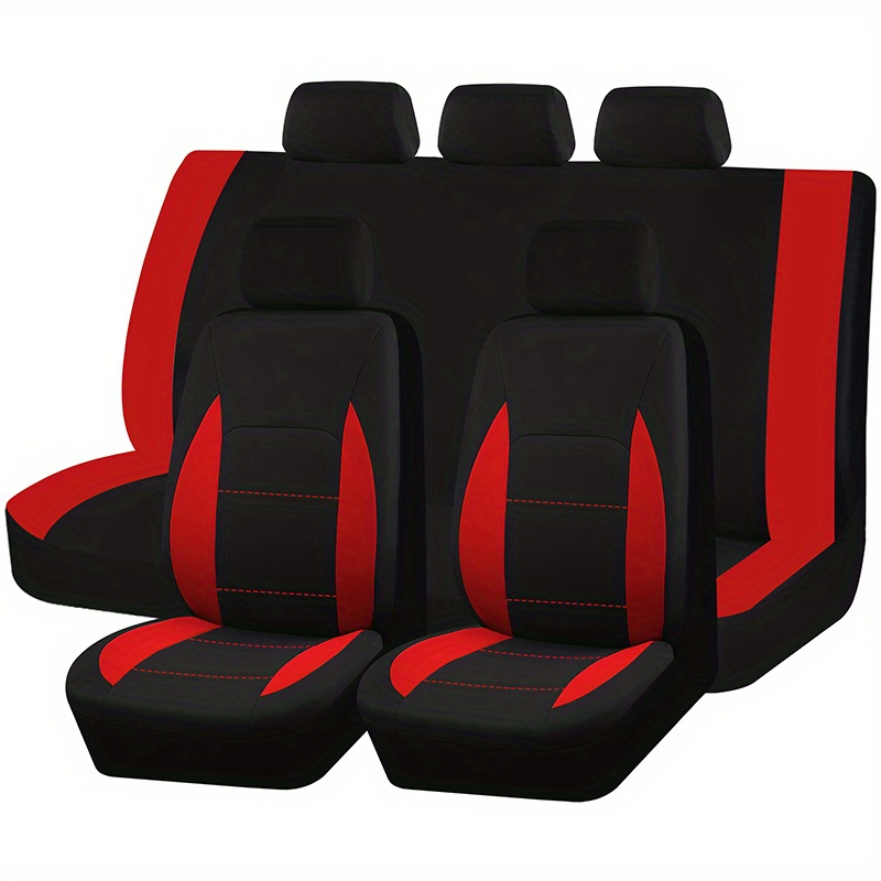 TEMU Ensemble de 9 housses de siège auto pour femmes, compatibles avec les , ajustement universel, coussin de siège en éponge confortable, décoration