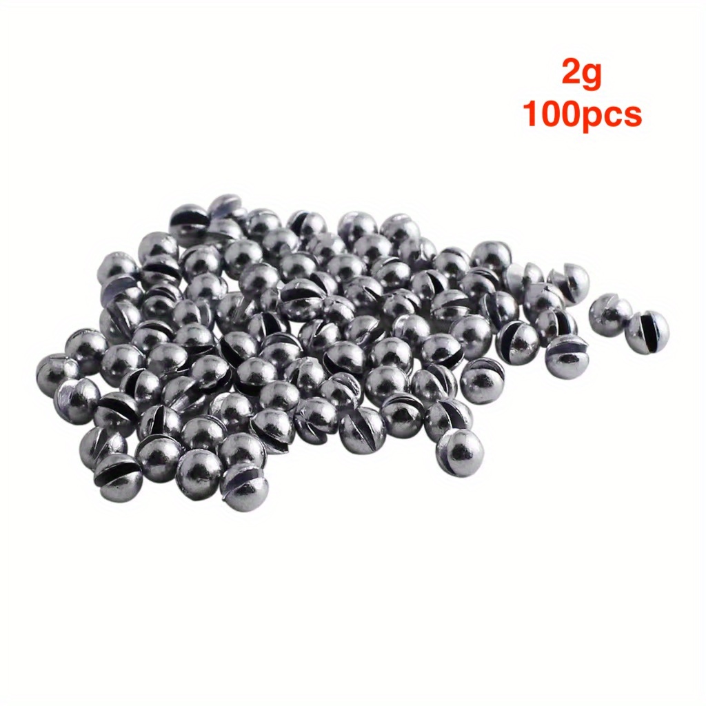 100pcs Lead-Free Split Shot Fishing Weights - Set Of Round Sinkers For  Freshwater And Saltwater Fishing - Fishing Gear Accessories