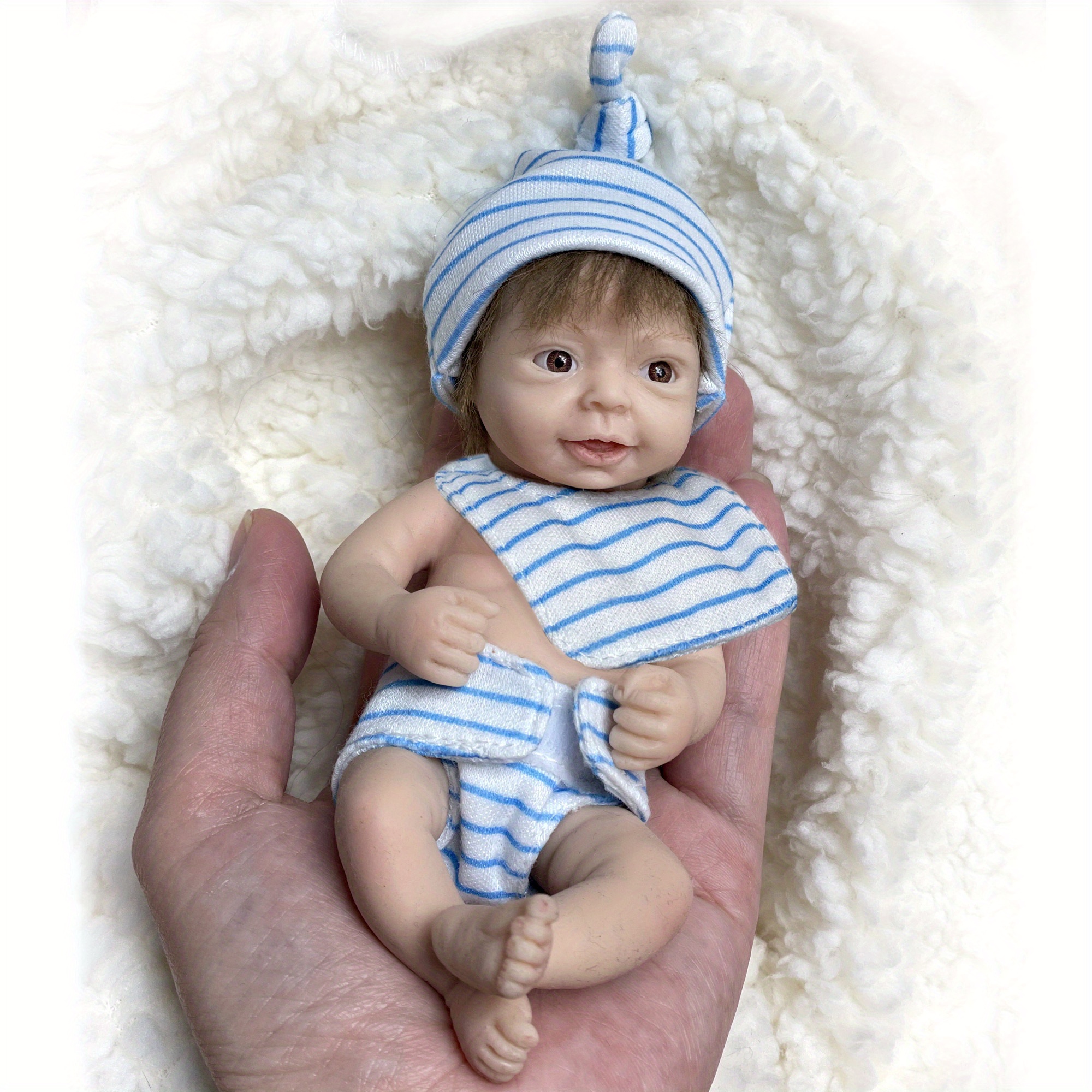 Full Body Soft Solid Silicone Reborn Doll Handmade Cute - Temu