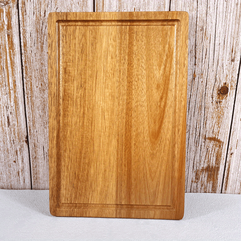 Reusable Wooden Cutting Board - Perfect For Home Kitchen & Outdoor