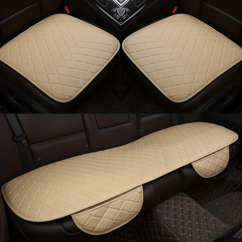 Car Seat Cushion Cover Four Seasons Front Rear Auto - Temu
