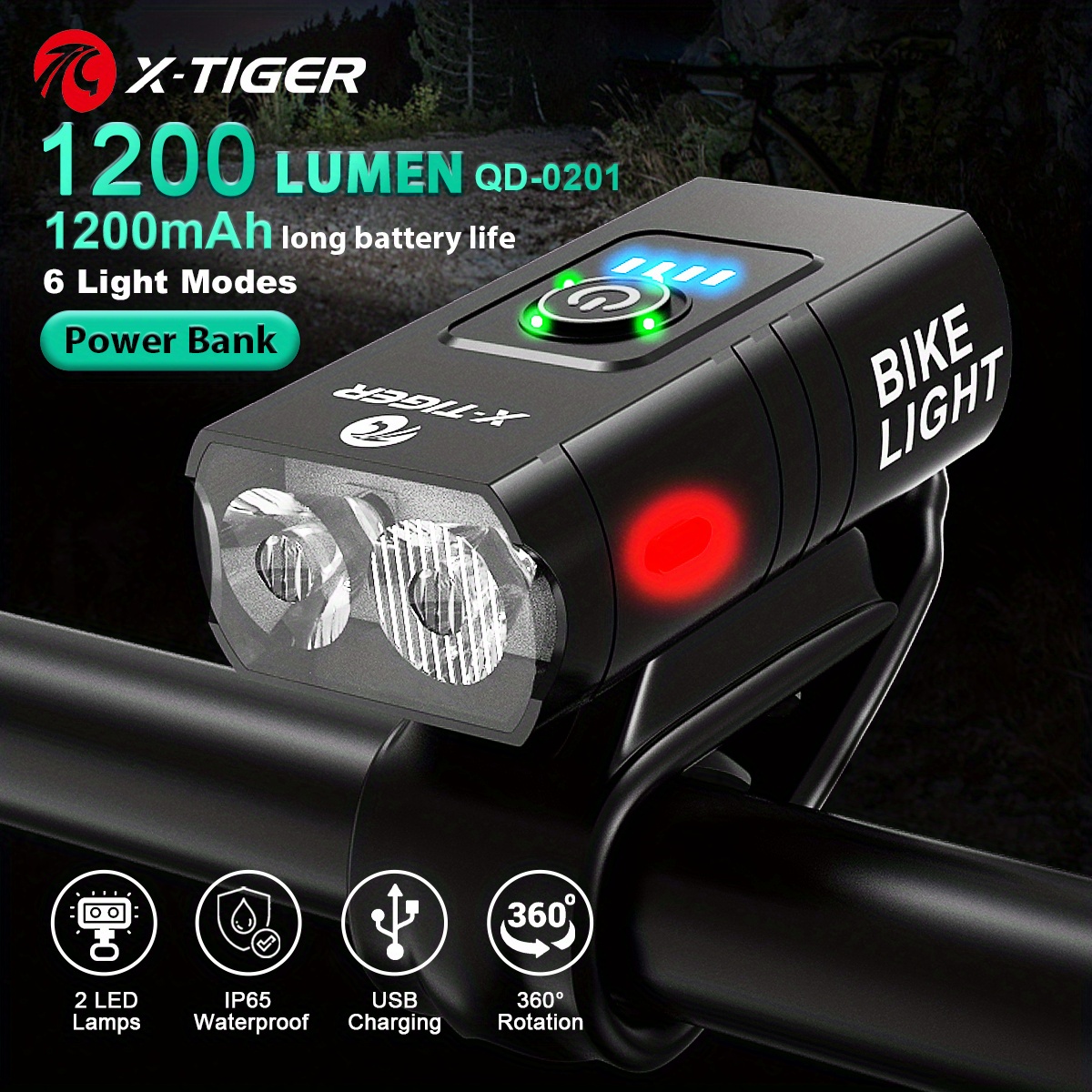 usb charging bicycle lights