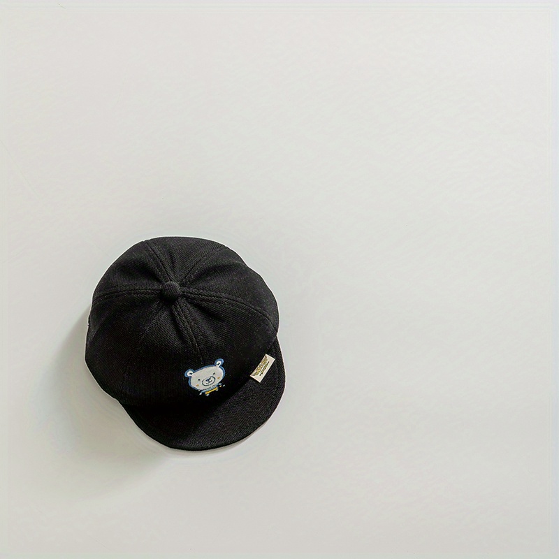 Bear Embroidery Children's Baseball Cap Spring Summer Peaked Cap