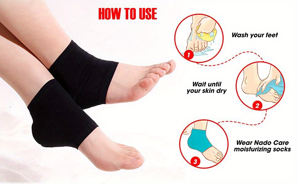 Heel Cover Heel Socks Silicone Anti crack Moisturizing - Temu