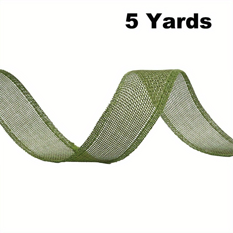 10 Yard - 1.5 Wired Tropical Leaf Ribbon – foxwreathsupplies