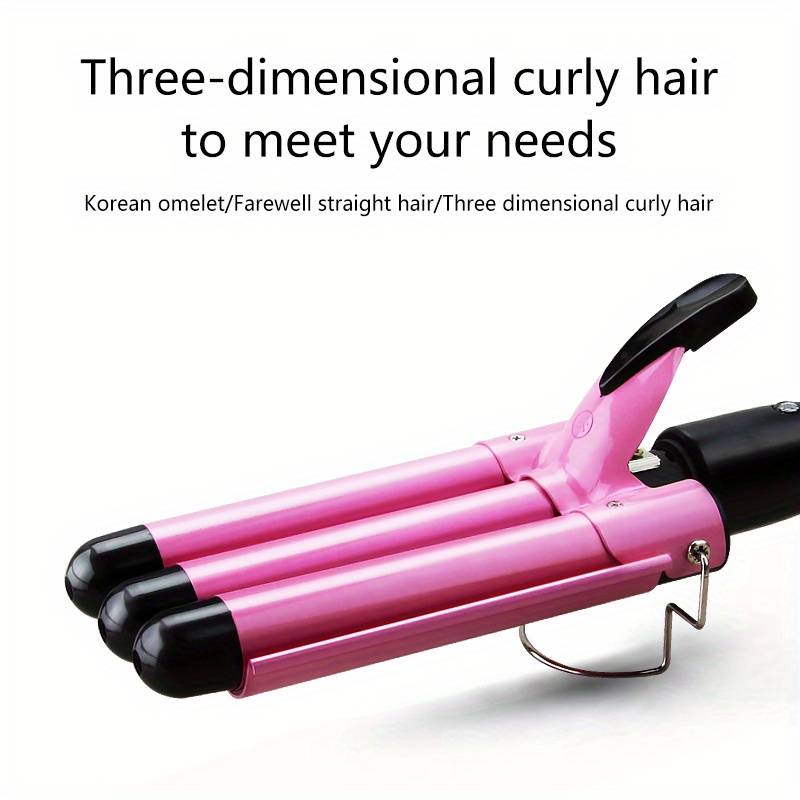 3 barrel curling iron curling iron temperature adjustable ceramic big waves adjustable 25mm hair waver curling iron for long or short hair heat up quickly last long waver iron wand for women details 2