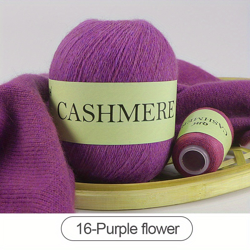 6pcs Pure Cashmere Yarn, Crochet Hand-knitted Cashmere Knitting