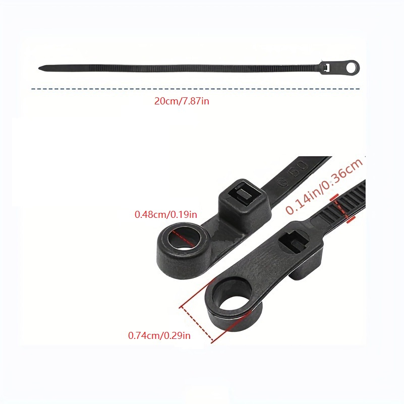 Heavy duty Nylon Zip Ties Screw Hole Electrical Cable Temu