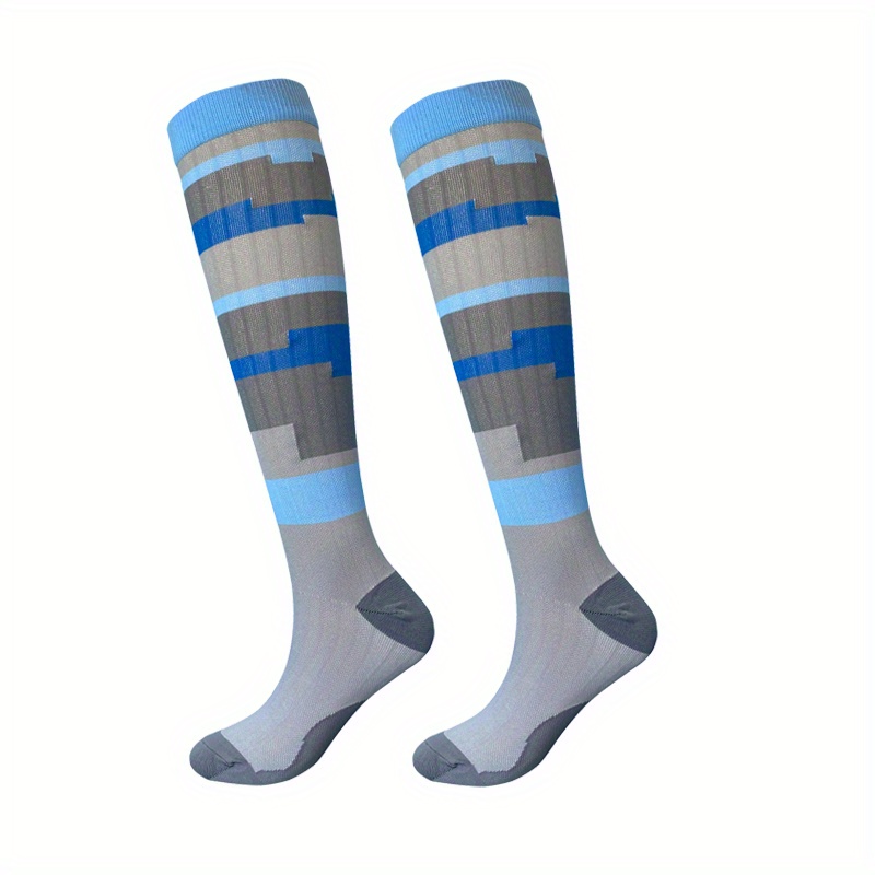 Elastic Sports Compression Socks Women Breathable - Temu