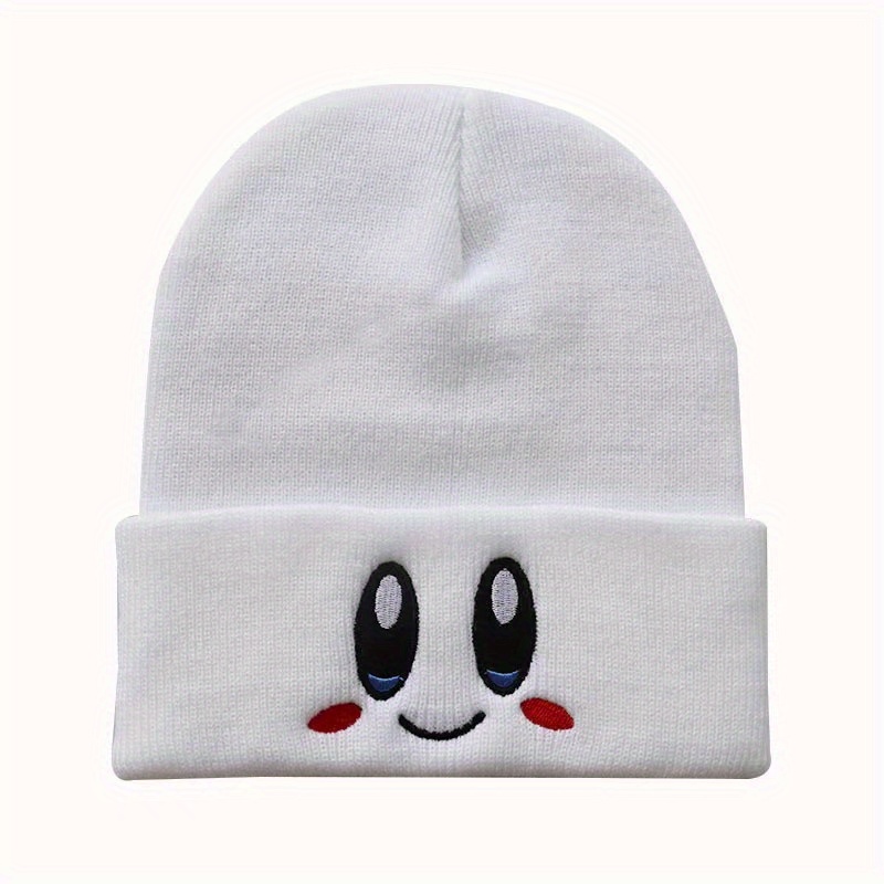 Embroidered Knitted Beanie Hat for Men and Women
