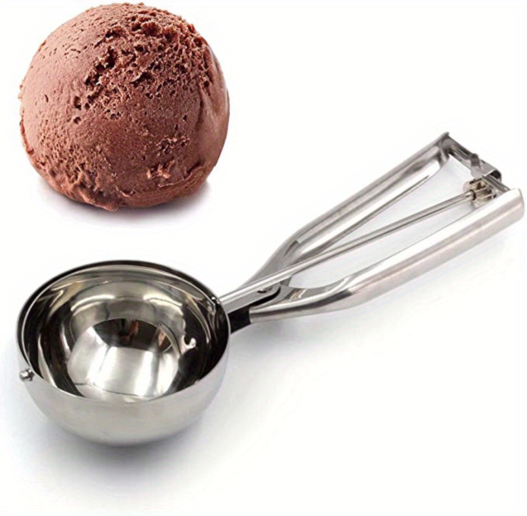 1pc Large Stainless Steel Ice Cream Scoop - Creative Kitchen Gadget for  Easy Scooping and Serving