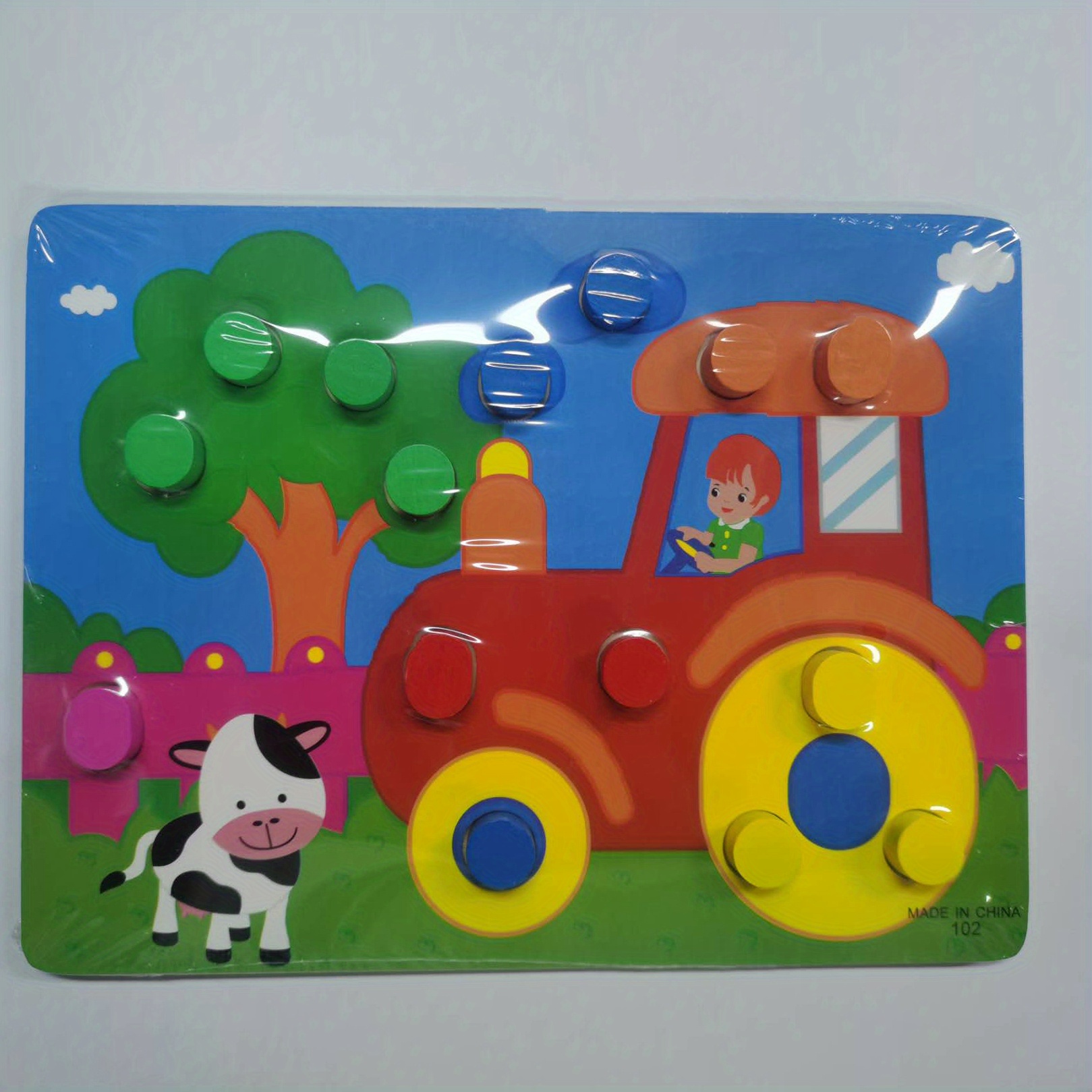 Poatren Children Wooden Puzzle 50 Pieces Educational Cartoon Puzzle Game  Kids Toys 
