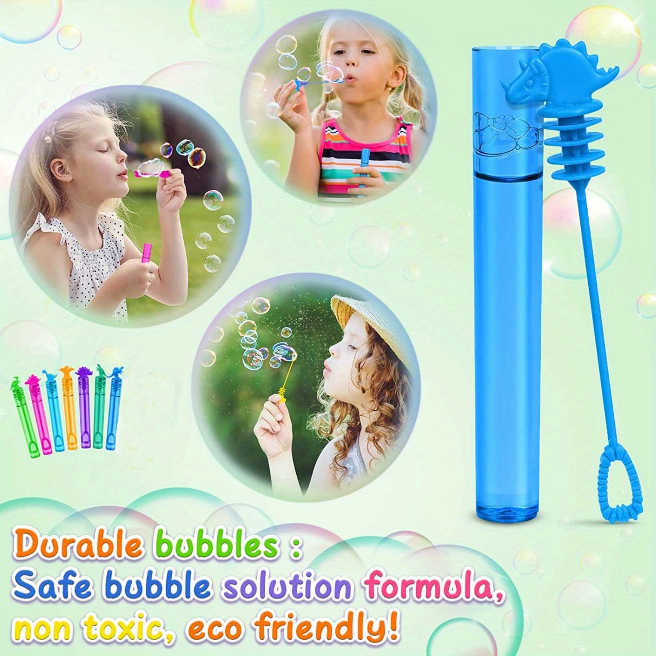 Mini Dinosaur Bubble Sticks Dinosaur Theme Bubble Party Favors Kids ...