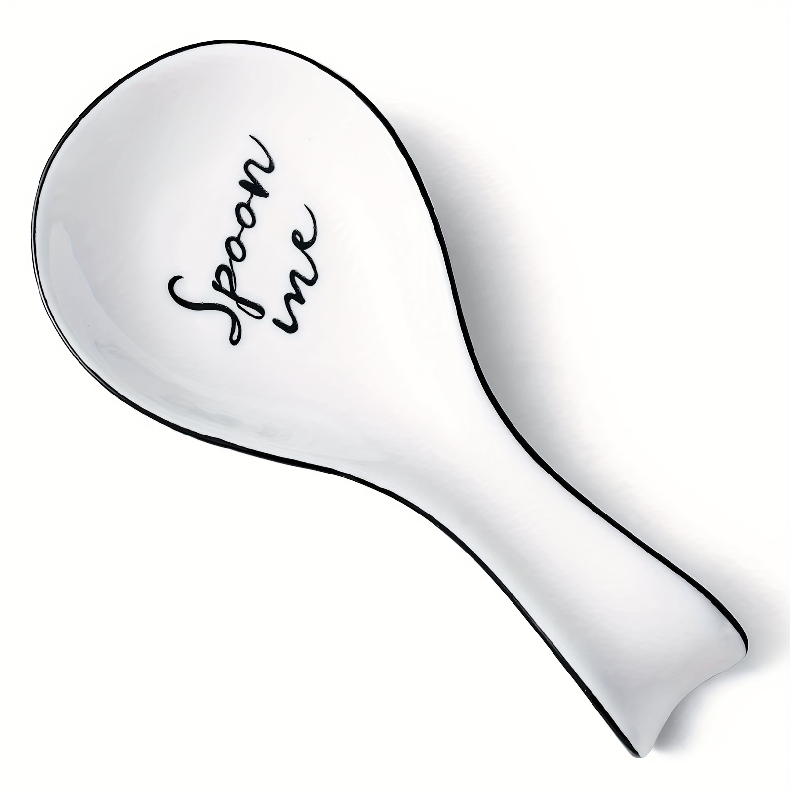 raosime ceramic spoon rest for kitchen-funny dog love sign spoon rest for  stove top-large