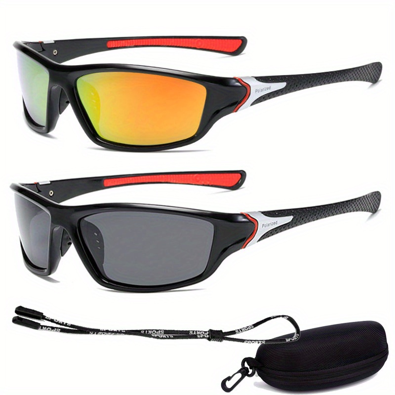Polarized Sports Uv400 Protection Soft Rubber Touch Temple - Temu