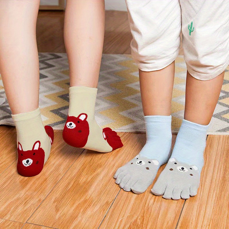 Kids Five Fingers Toe Socks, Baby Socks Five Finger