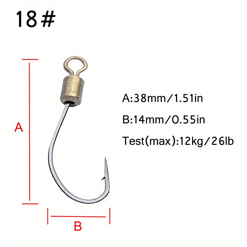 Extra Strength Circle Fishing Hooks High carbon Steel Offset - Temu  Australia