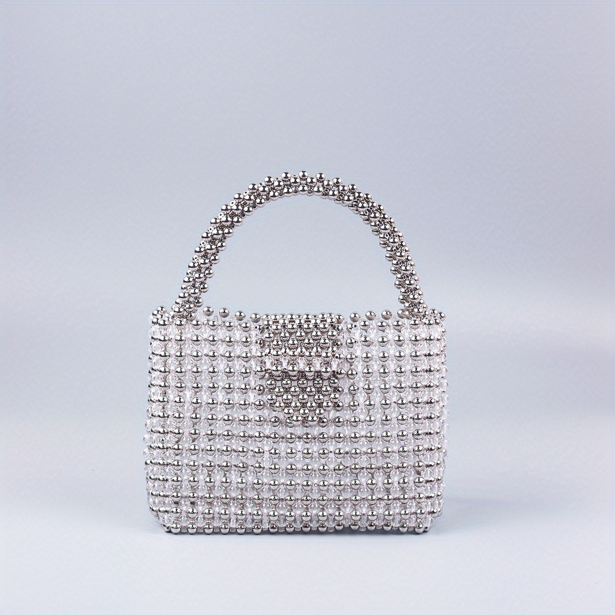 handgefertigte acryl perlen modetasche frauen transparente Temu - Main Image