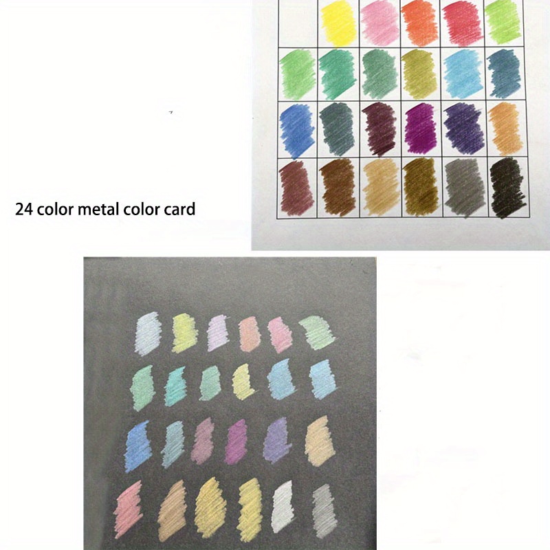 18 Vibrant Metallic Colored Pencils Unleash Your Creativity - Temu