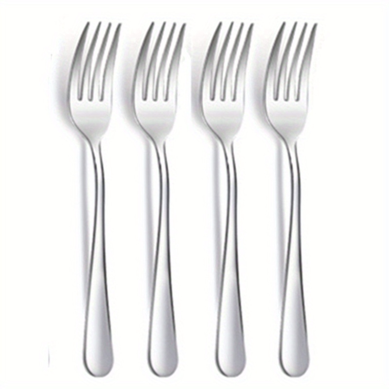 Dinner Forks Set, Forks Silverware, Stainless Steel Forks, Mirror Polished  Fruit Picks Fork Set, Small Forks For Home, Kitchen, Restaurant, Dishwasher  Safe - Temu