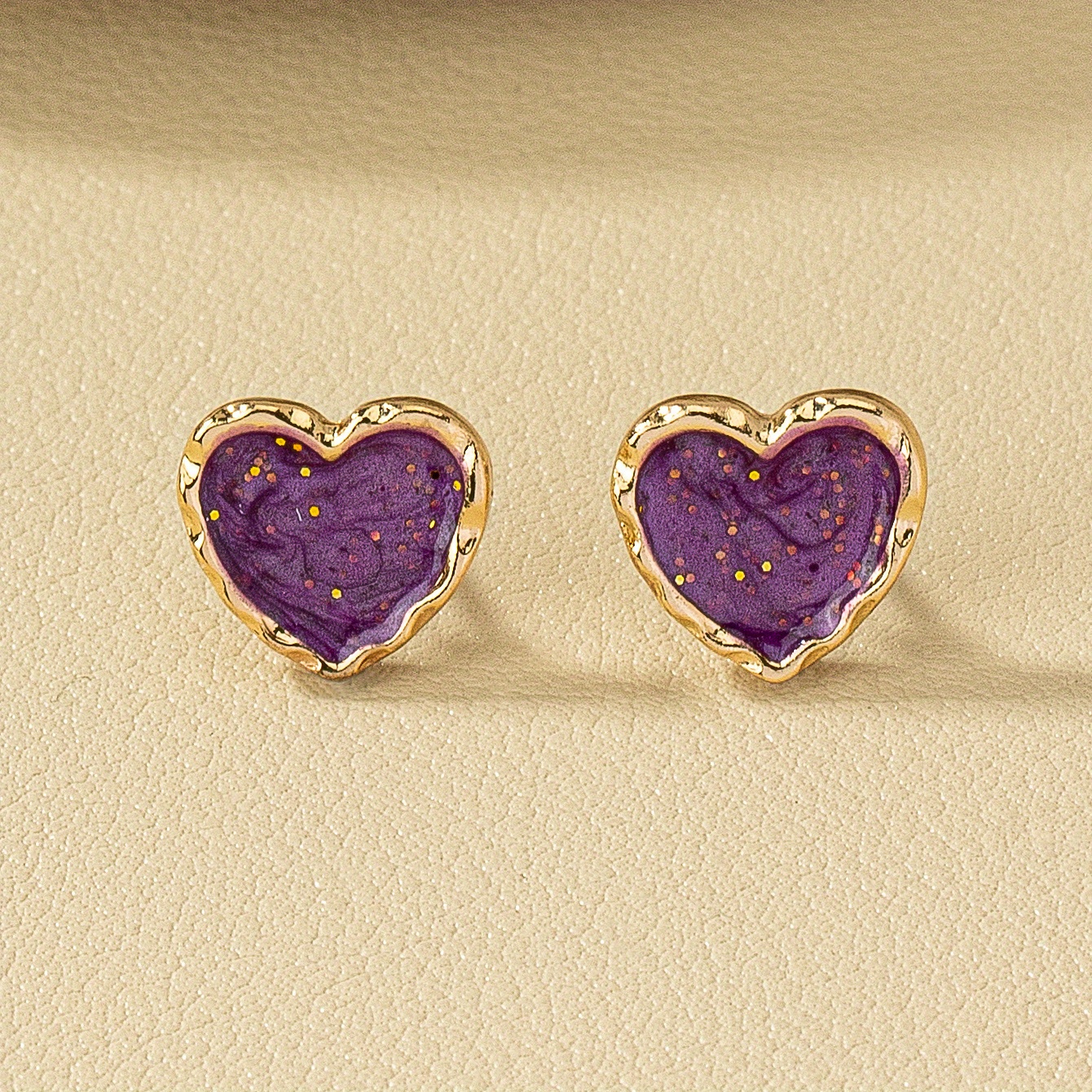 Valentine's Day Minimalist Pink Drip Heart Earrings