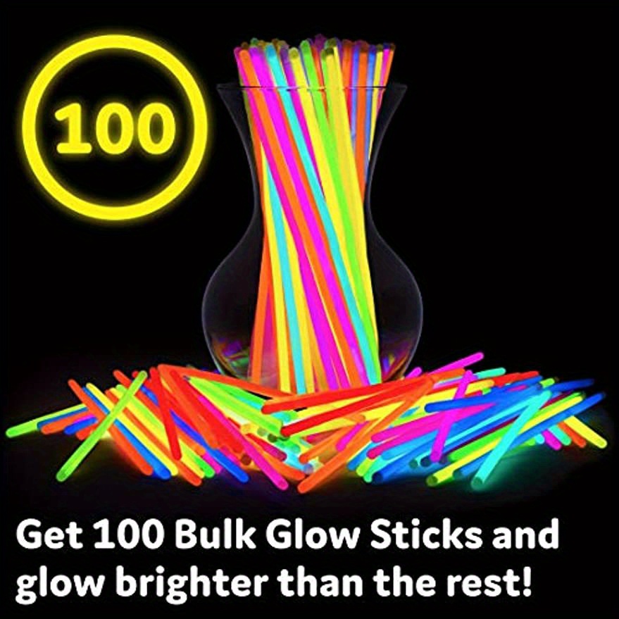 6/12pcs Glow Sticks Party Pack, Glow Necklaces & Bracelets, Light Up Pop Tubes, Glow in Dark Party Favor Supplies Decoration for Halloween