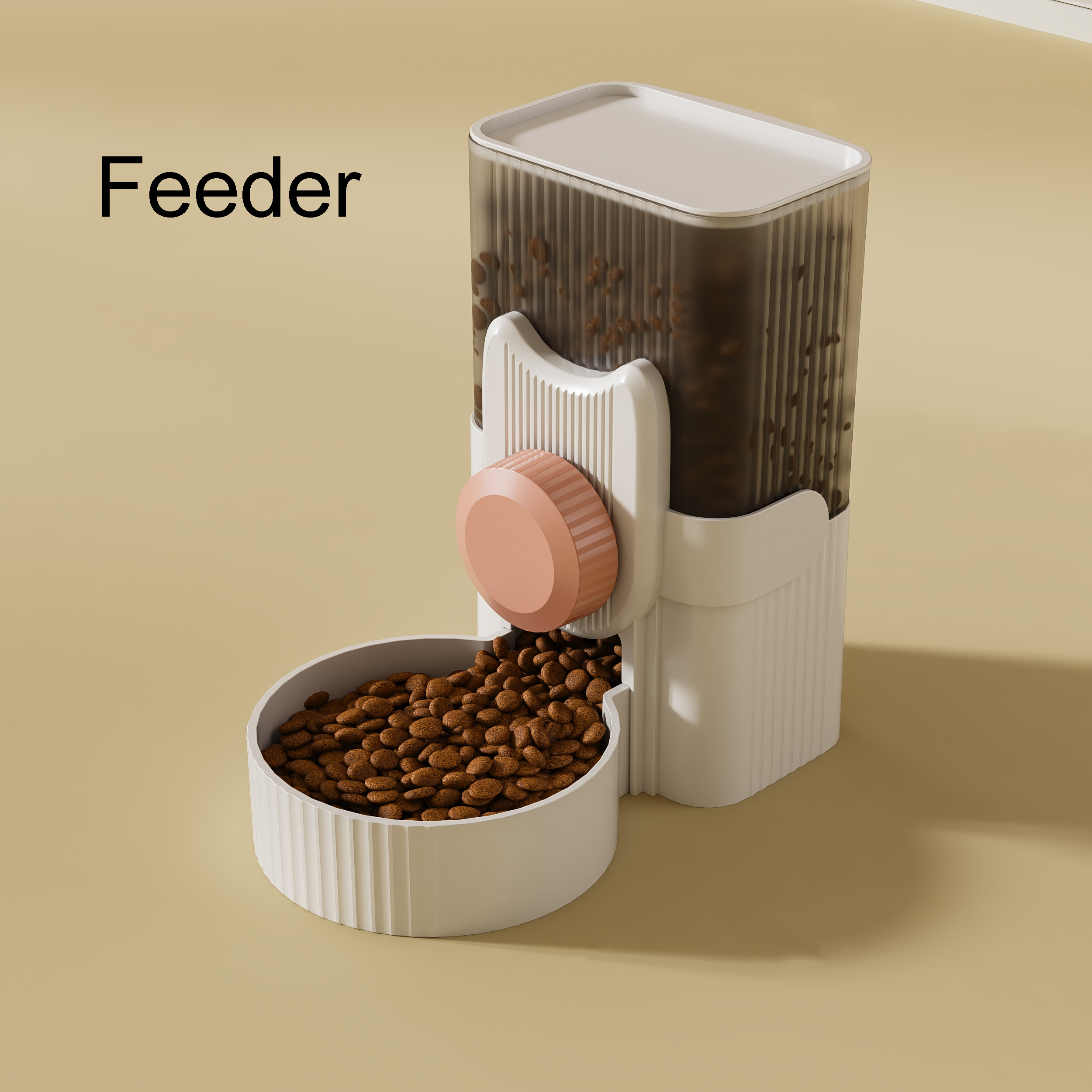 Wall dog food clearance dispenser