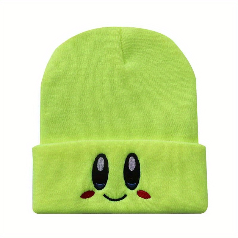 Embroidered Knitted Beanie Hat for Men and Women