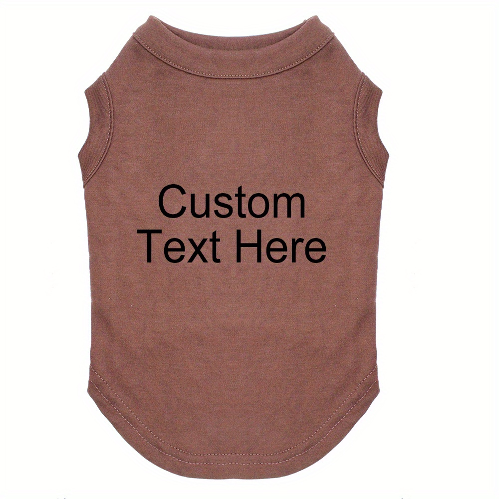 Personalized Dog Clothes Soft Dog Vest Custom Puppy Clothing