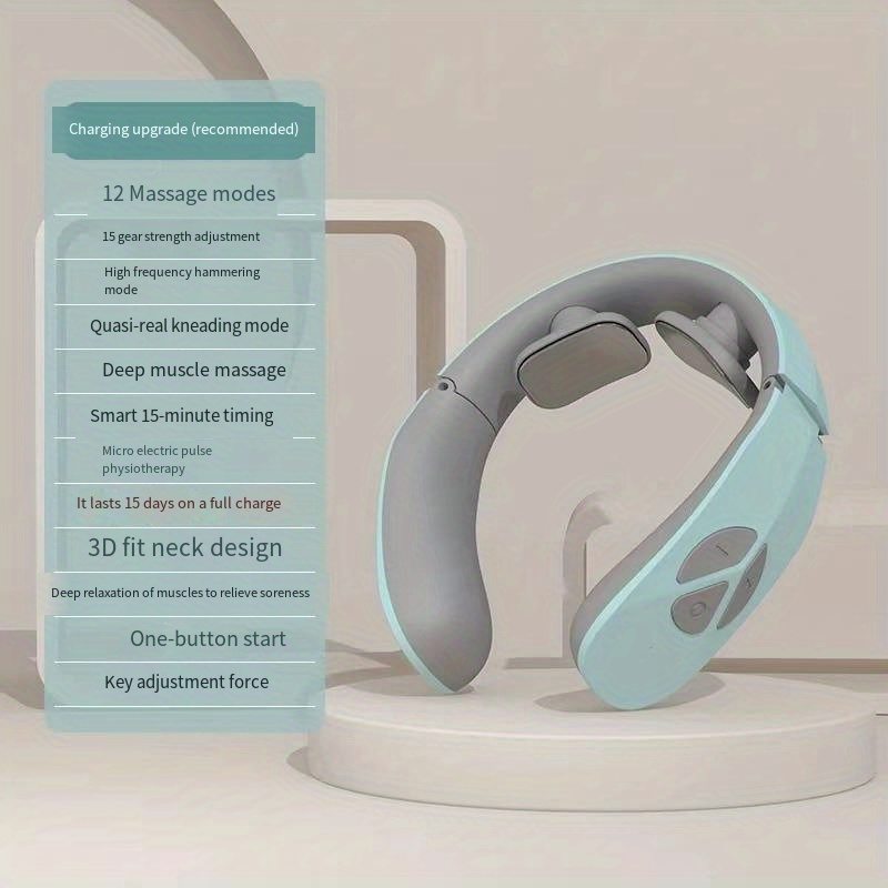 Smart Neck Massager, Electric Pulse Neck Massager 3D Cervical