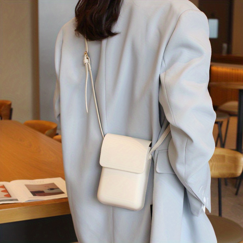 Solid Color Flap Versatile Shoulder Bag Mini Stylish Temu Canada