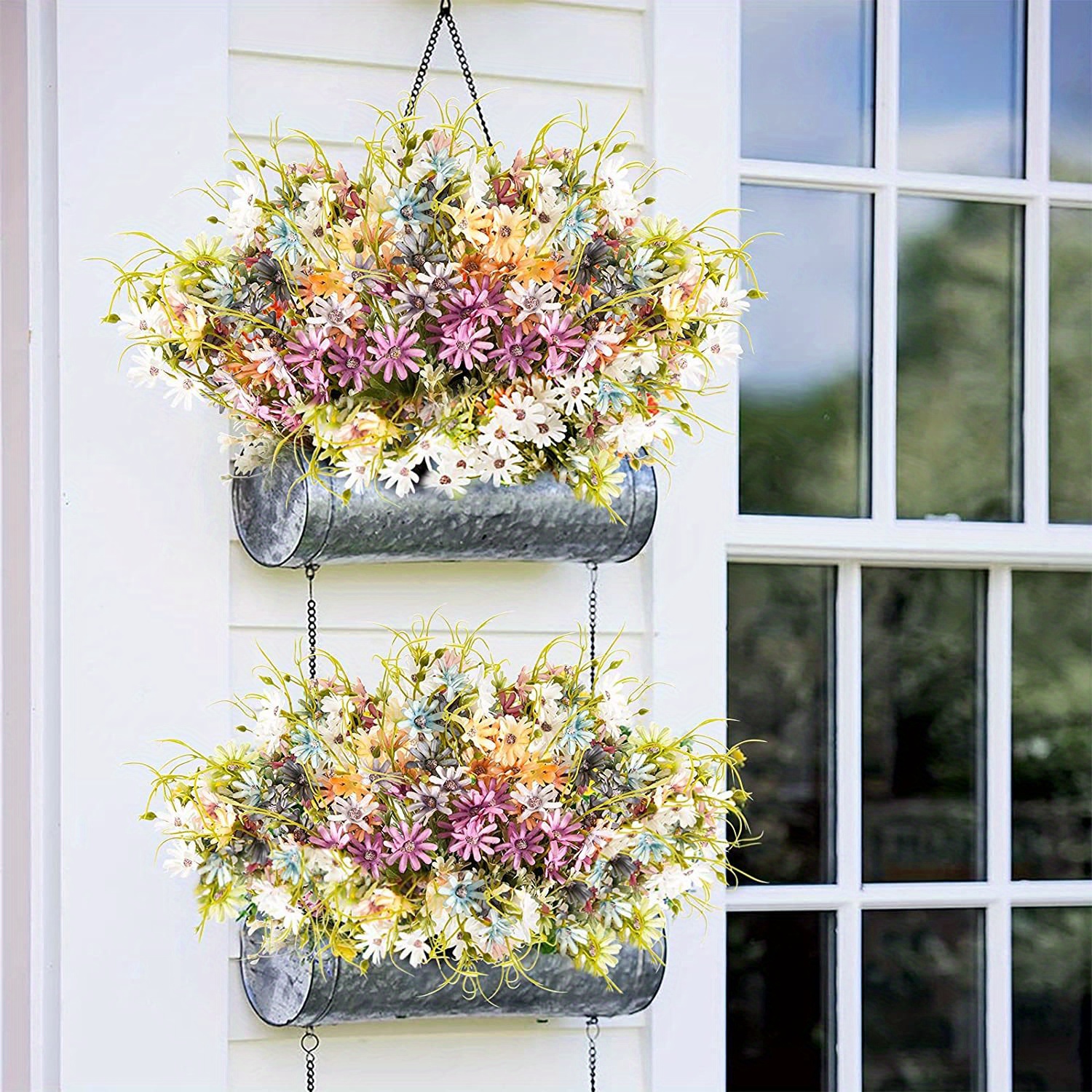 MIUINCY 6 Bundles Artificial Daisy Flowers - Silk Wildflowers For Home Decor, Indoor/Outdoor, No Vase Included