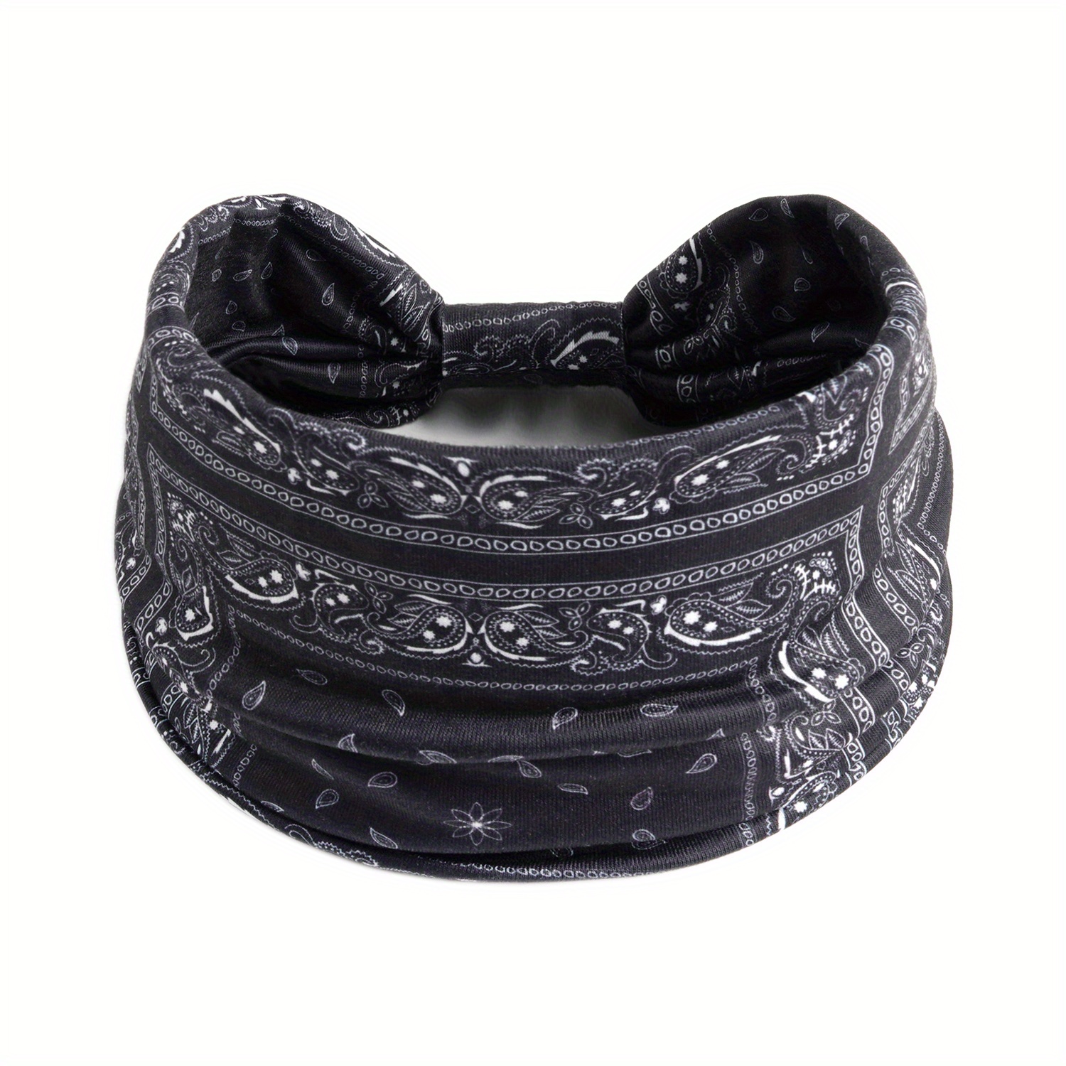 Boho Vintage Headband African Style Hair Band Elastic Wide Knot