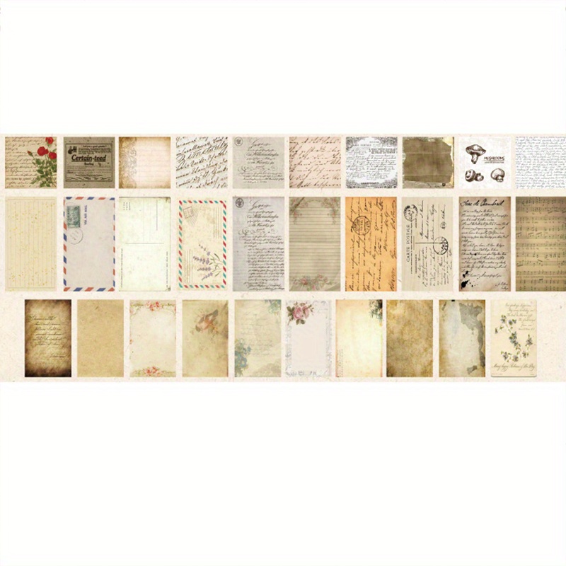 165pcs Vintage Poster plants paper Sticky Notes Memo Pad Diary Stationary  Flakes Scrapbook Decorative Vintage material book