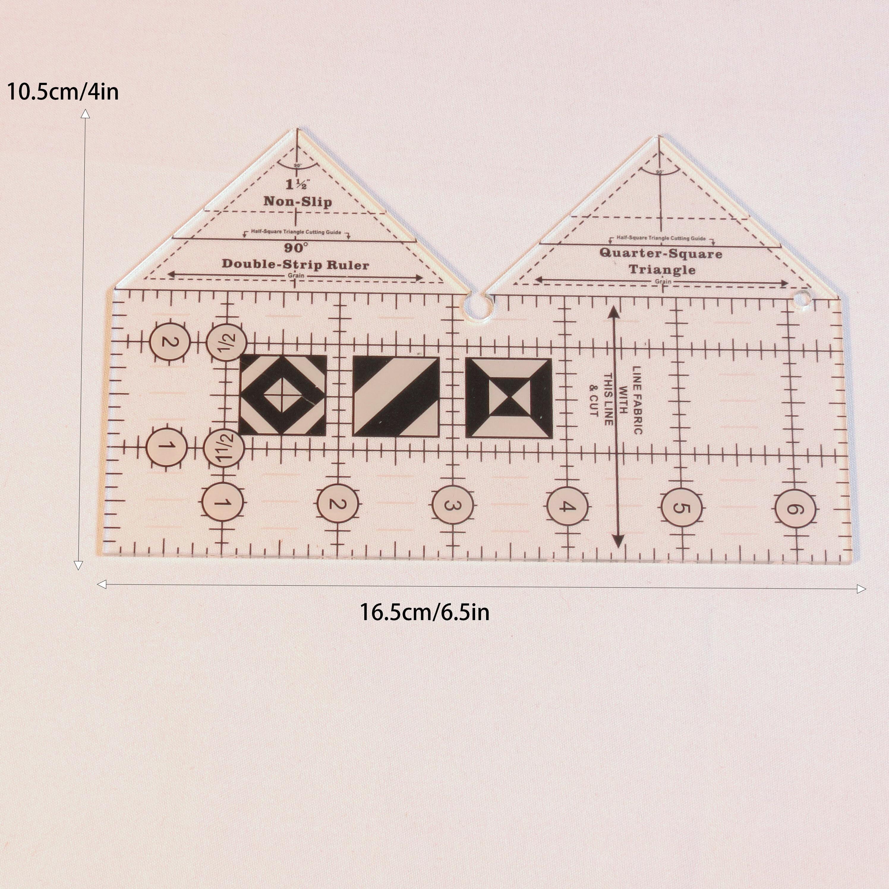 Quilters Select Non-Slip Ruler 6.5in x 6.5in