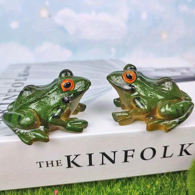 Mini Resin Frog Statues Green Small Micro Plastic Frogs Bulk - Temu  Australia