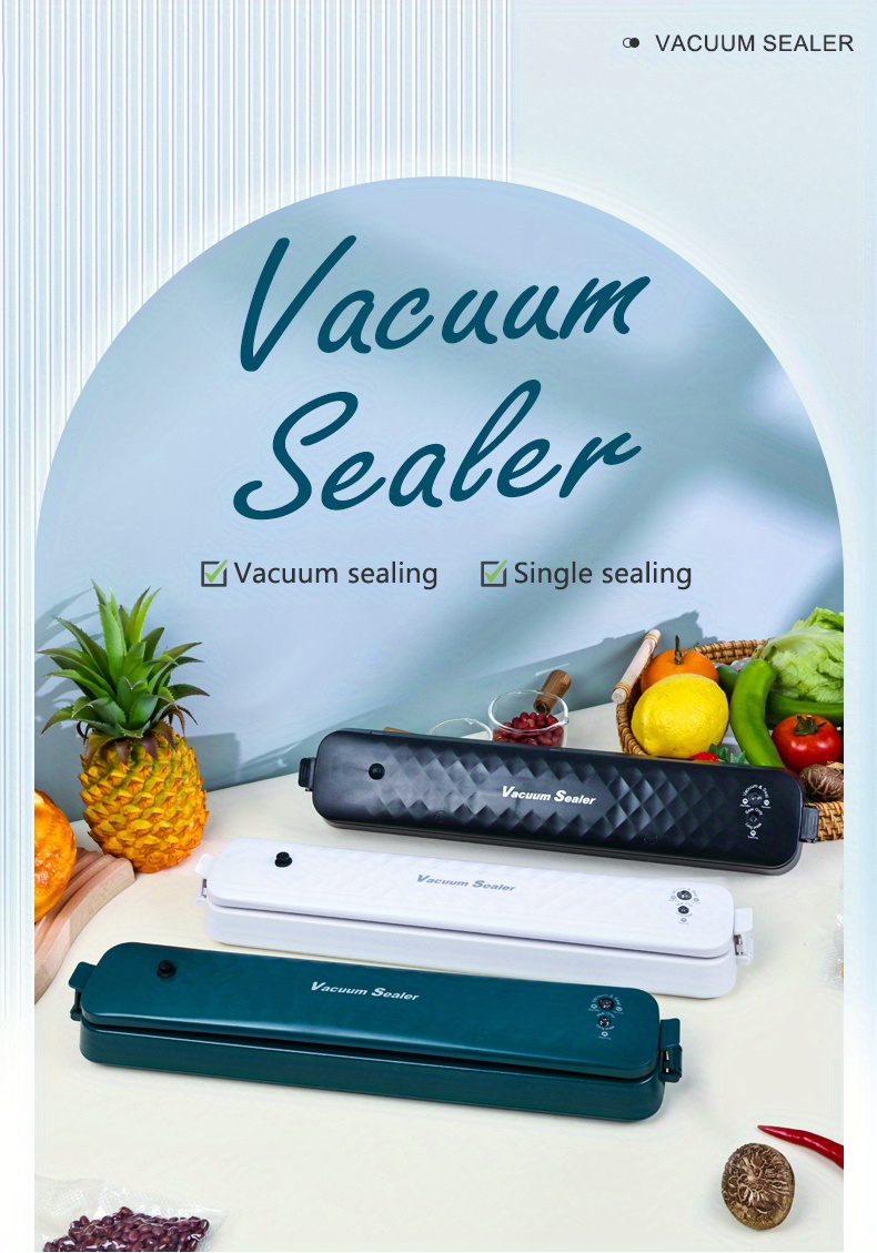 au automatic vacuum sealer machine vacuum food sealer air sealing machine for food preservation with two modes with sealer bag details 1