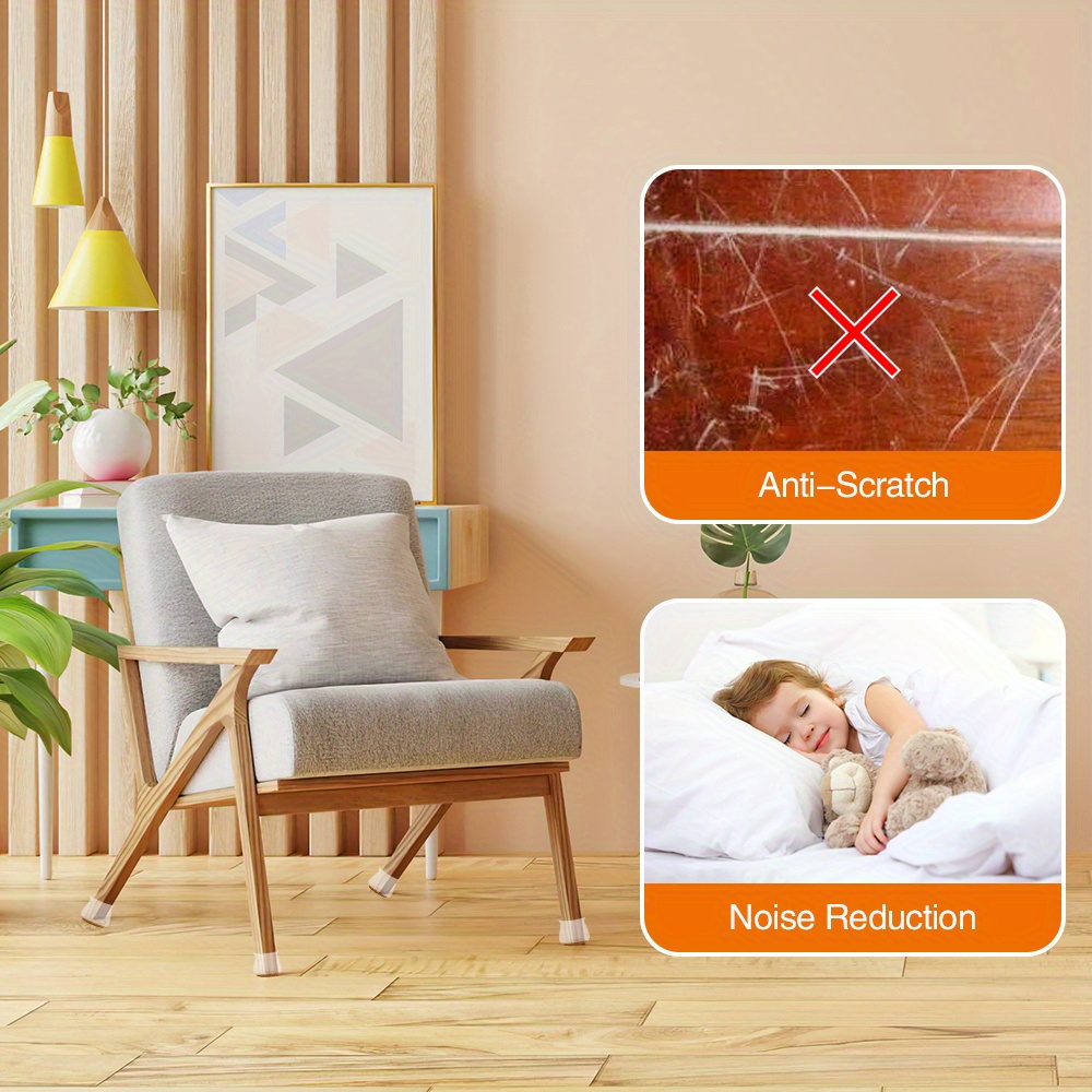 Protect Your Hardwood Floors From Scratches Noise Chair Leg Temu
