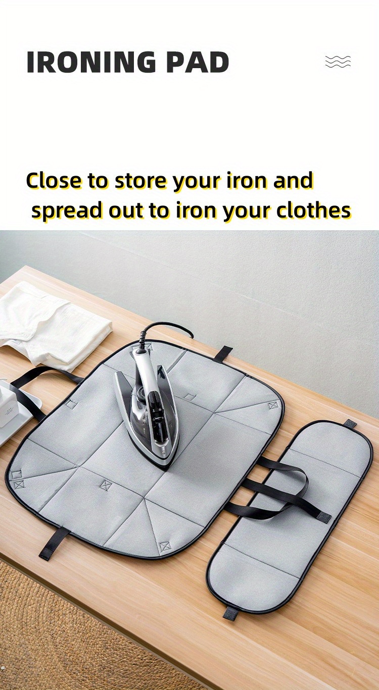 Pengpengfang Ironing Mat Reusable Easy to Use Multi-functional Foldable Table  Top Ironing Board for Home 