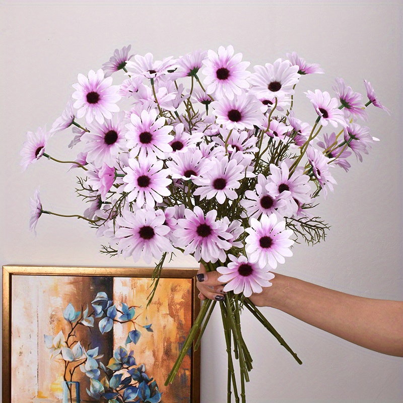 5Head Artificial Daisy Flower Fake Plant Bouquet Home Garden Wedding Party  Decor