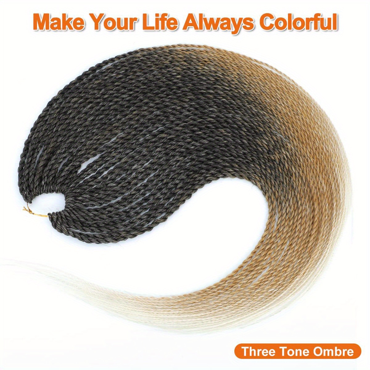 30roots Senegalese Twist Crochet Braiding Hair Extensions - Temu Canada