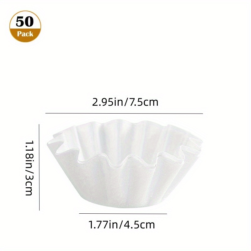 White Fluted Baking Cups 4.5