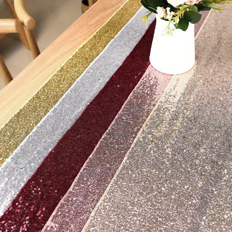 Runner da Tavolo Con Paillettes Per la Festa da Pranzo da Pranzo da Tavolo  da Tavolo da Tavolo Arredamento Per la Casa, 30x140cm - Oro