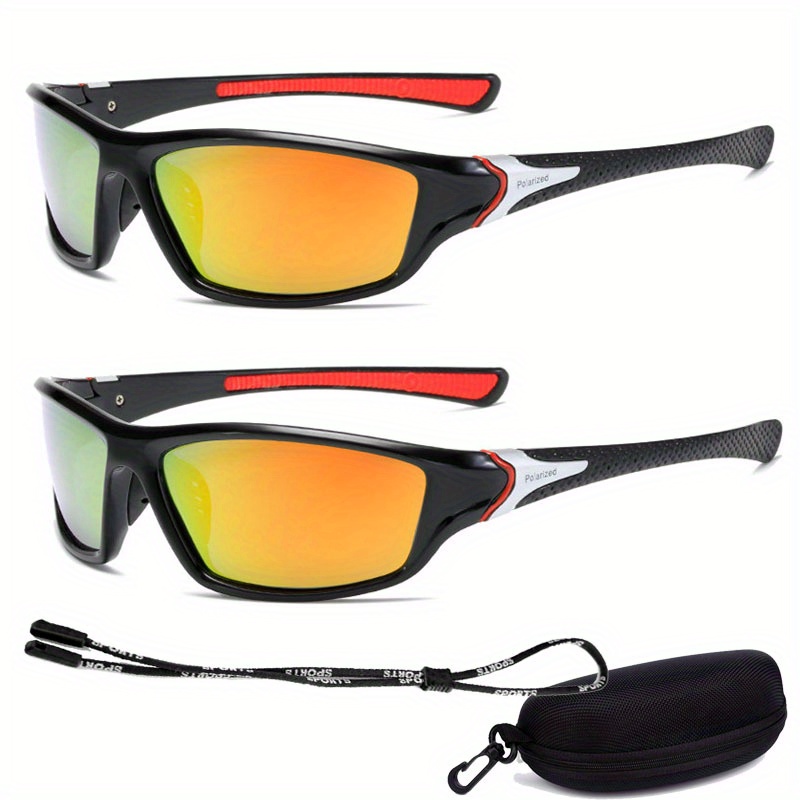 Polarized Sports Sunglasses: Uv400 Protection Soft Rubber - Temu
