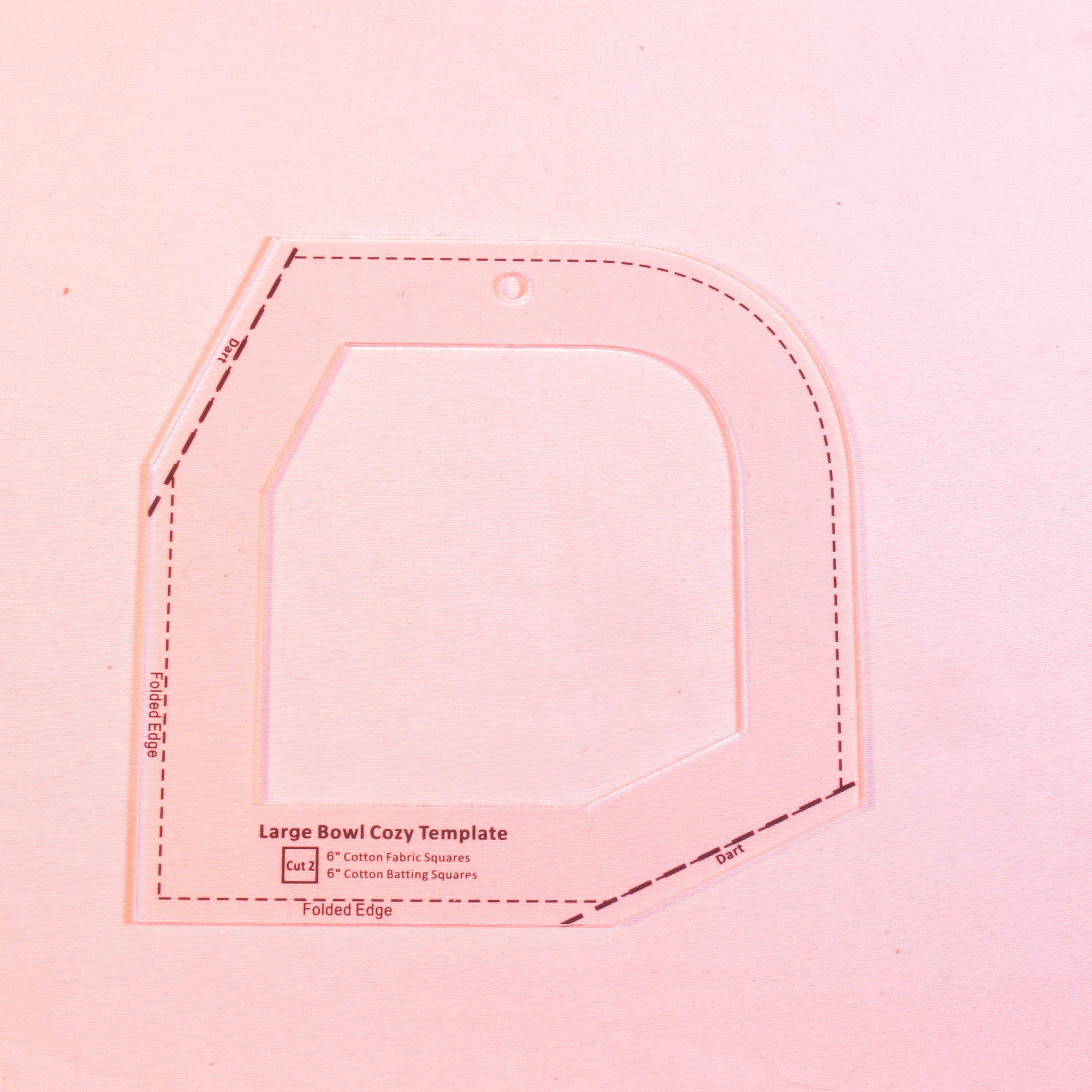 Bowl Comfort Template Cutting Ruler Kit, Acrylic Transparent