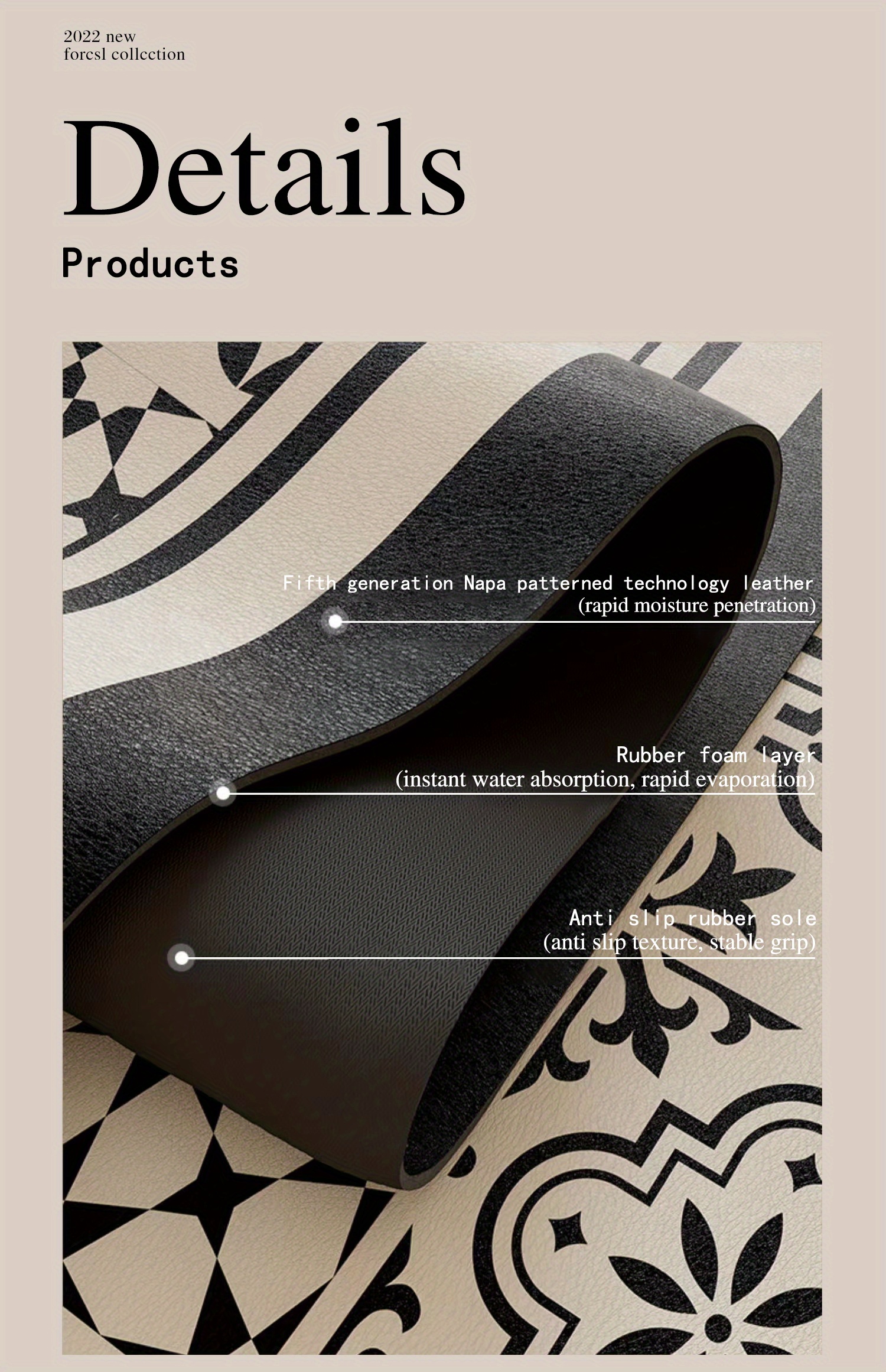 Super Absorbent Coffee Mat Large Absorbent Draining Mat Temu